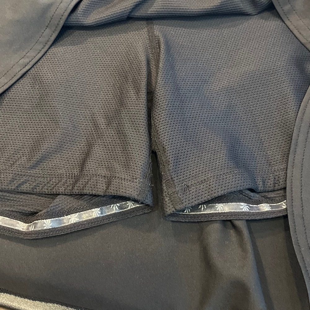 Athleta Black Tiered Ruffle Skort Athletic Skirt Small Tall - Picture 7 of 10